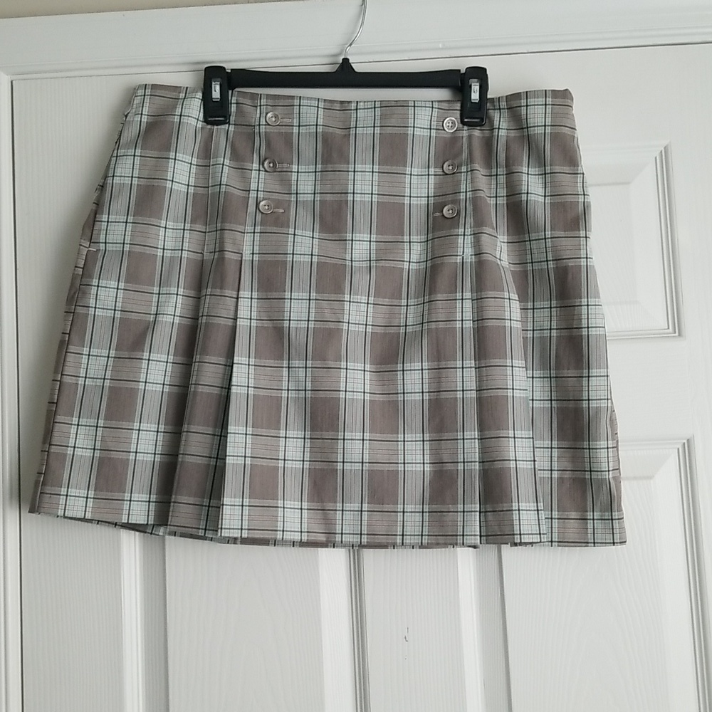 NWT Izod Golf Classix Cool FX Plaid Skirt